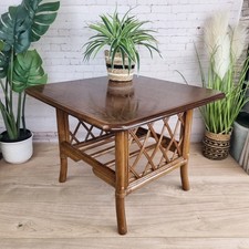 Vintage Wooden Bamboo Rattan