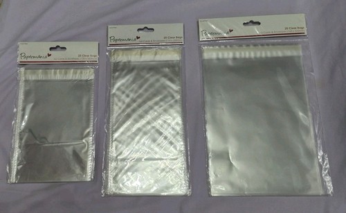 Papermania clear bags x - papermania,