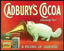 Cadbury's Cocoa Cat small steel sign  200mm x 150mm