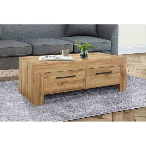 Oak coffee table with - oak, 4