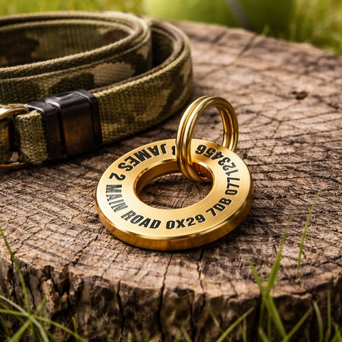 Deep engraved pet - engraved,