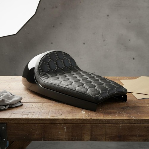 Motorcycle hump seat retro - seat,