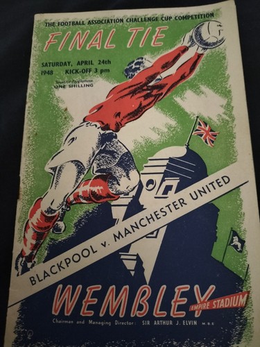 1948 cup final programme - fa,