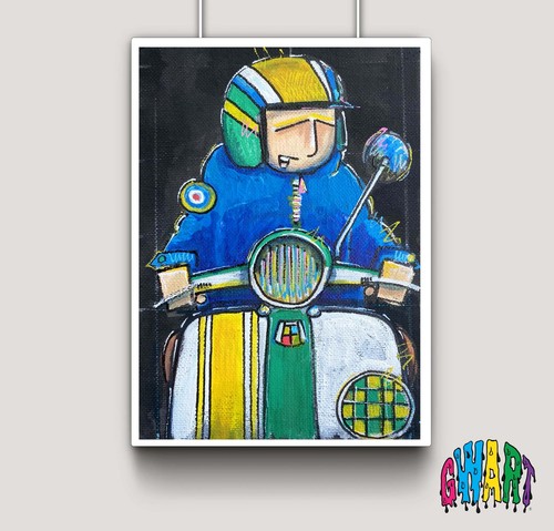 Vespa lambretta scooter - lambretta,