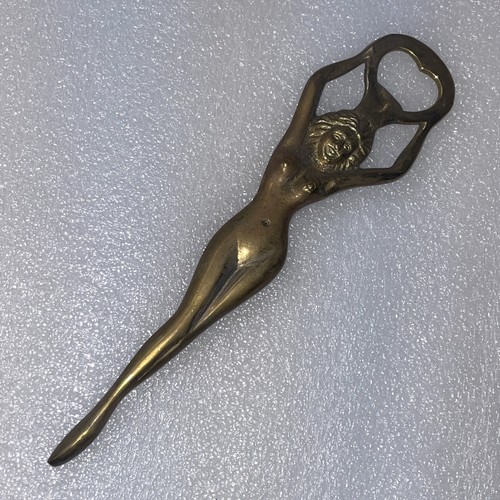 Brass lady bottle - brass,