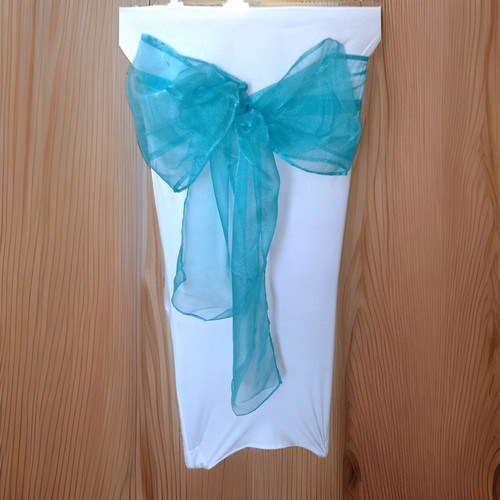 Turcoise blue organza - turcoise, chair