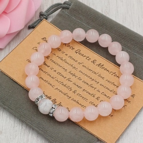 Rose quartz moonstone - rose,