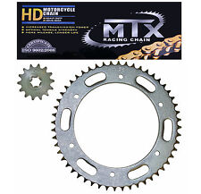 Hyosung GV125C Aquila chain & sprocket kit (01-15) MTX h/duty GOLD chain upgrade