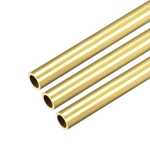 3pcs brass round tube - round, 300mm