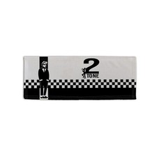 Black & White Ska 2 Tone Design Microfibre Bar Towel Man Cave Pub Beer Mat
