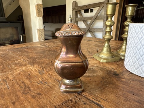 Vintage antique copper shaker - vintage,