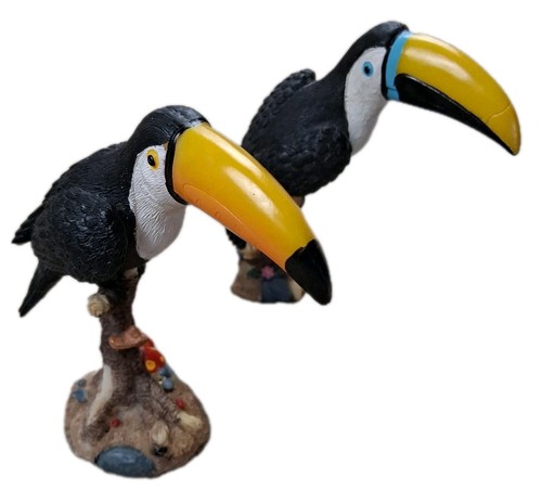 Tropical birds toucan resin - tropical,