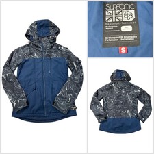 SURFANIC Performance Technical Women's Blue Ski Waterproof Hooded Jacket Small