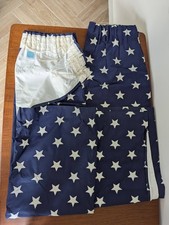Blackout curtains - navy with white stars