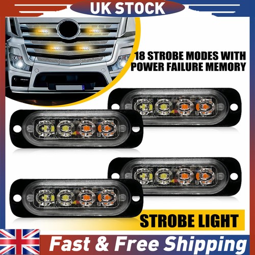 4led amber white recovery - amber,