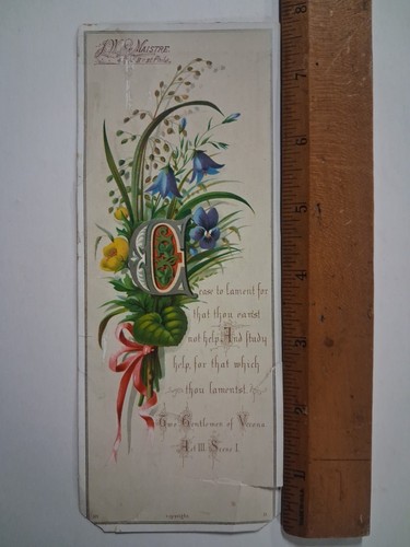 1870s 80s victorian bookmark - 1870s-80s,