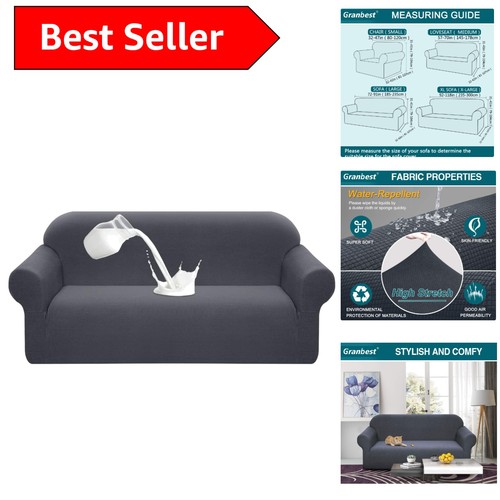 Washable gray sofa cover - washable,