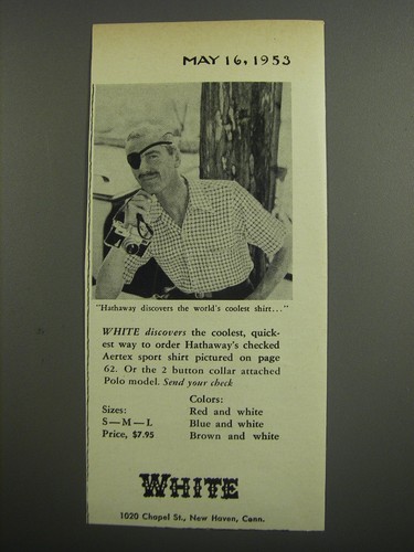 1953 white hathaway - white,