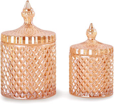 2 Pack Qtip Holder Glass