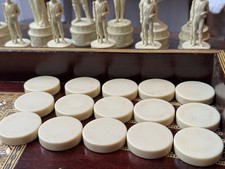 Vintage Checkers / Backgammon Pieces (Board And Chess Pieces Listed Separately)
