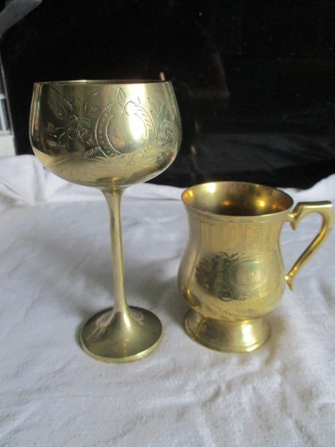 Vintage brass half pint - vintage,