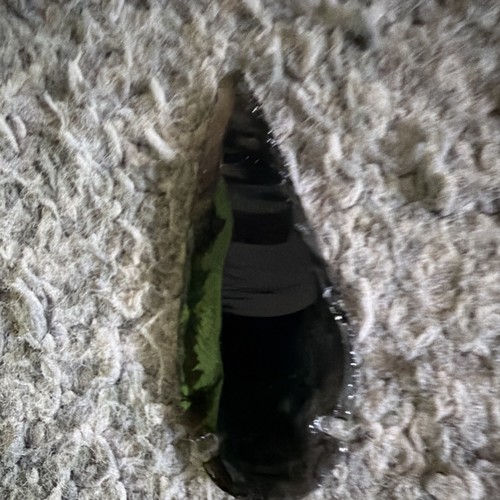 Natural black obsidian crystal - obsidian,