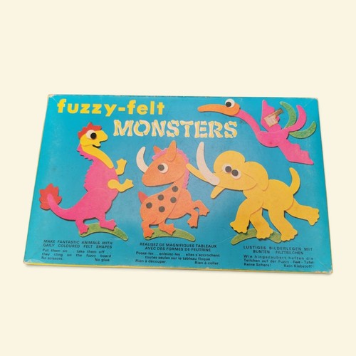 Vintage boxed monsters fuzzy - monsters,