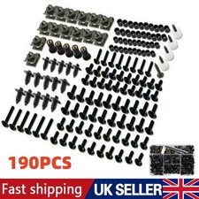 190PCS Complete Motorcycle Fairing Bolts Kit Panel Speed Clip Fastener Screw