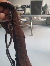 Shelly Cholocate Soft Leather With Kitten Heel