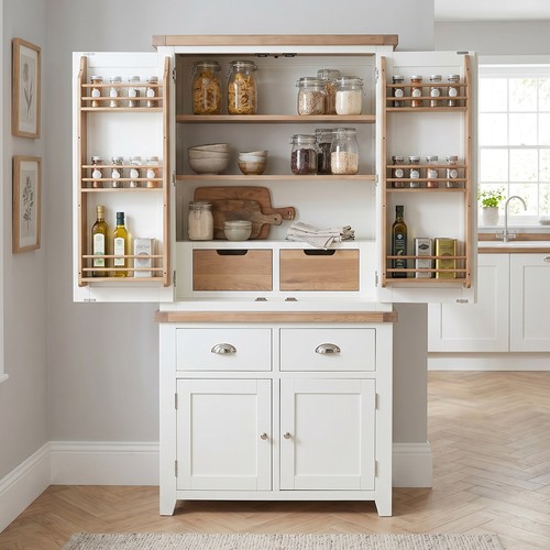 Pantry cupboard cheshire white - cupboard,