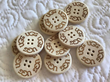 Ugg Wooden Replacement Buttons  - Size 30mm