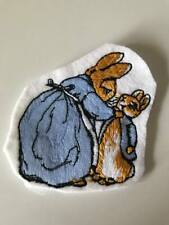 Beatrix Potter Mrs Rabbit/Peter rabbit sew on motif Knitting/Sewing/Crafts/cards