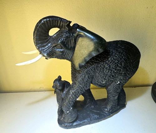 Elephant calf ornament - elephant,