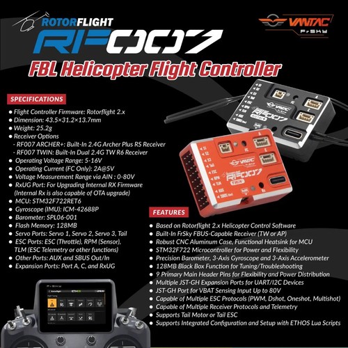 Rotorflight vantac frsky rf007 - rotorflight,