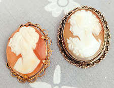 2 Gorgeous Antique Shell Cameo