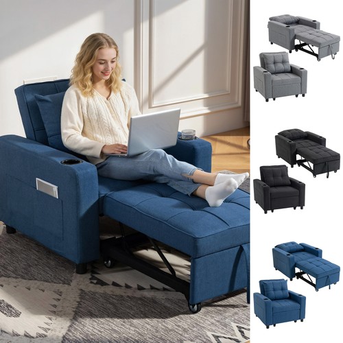 Single sofa bed with - bed,
