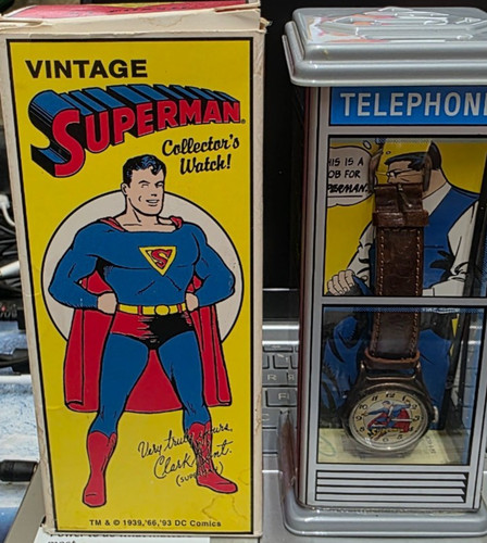 Vintage fossil superman phone - vintage,