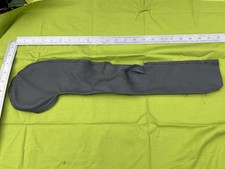 SCRAP PIECE SAMPLE COWHIDE GENUINE REAL SOFT Dark GREY LEATHER SUEDE MATERIAL 26