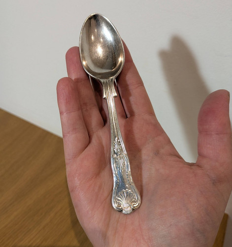 Vintage silver plate jam - , or