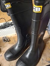 Size  7 JCB Hydro Master Mens  Safety Rigger Steel Toe Midsole Wellington Boots 