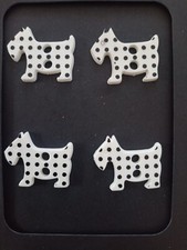 x4 Scottie Dog Buttons