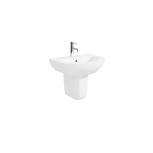 Modern semi pedestal basin - modern,