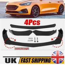 Gloss Black Front Bumper Lip Spoiler Splitter Chin Kits For Ford Focus ST225 MK2