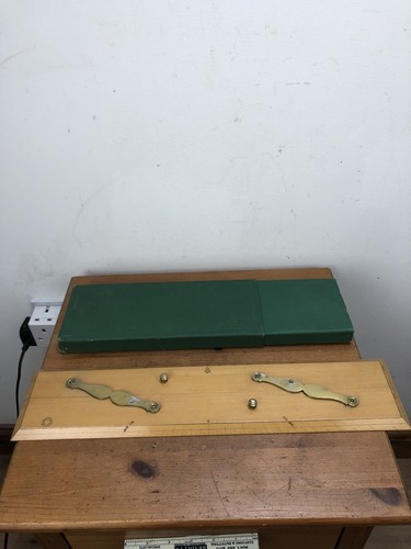Boxwood brass parallel rule - &,