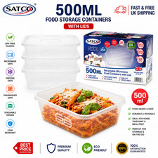 Satco 500ml clear plastic - 500ml,