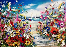 ORIGINAL , FRAMED PAINTING