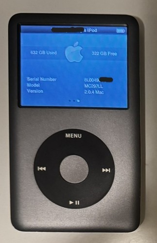 Apple ipod classic huge 1tb - apple,