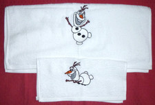 Olaf Embroidered White Hand