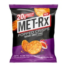 3x Bags Met-Rx Popped Crisps