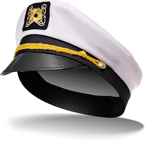 Sailor hat white captain - white,